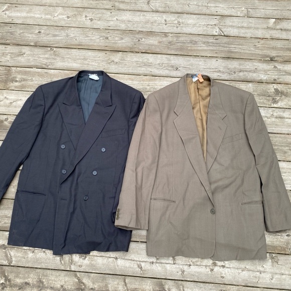 LOT OF 2 Vintage 100% Wool Giorgio Armani Jackets - Picture 3 of 15